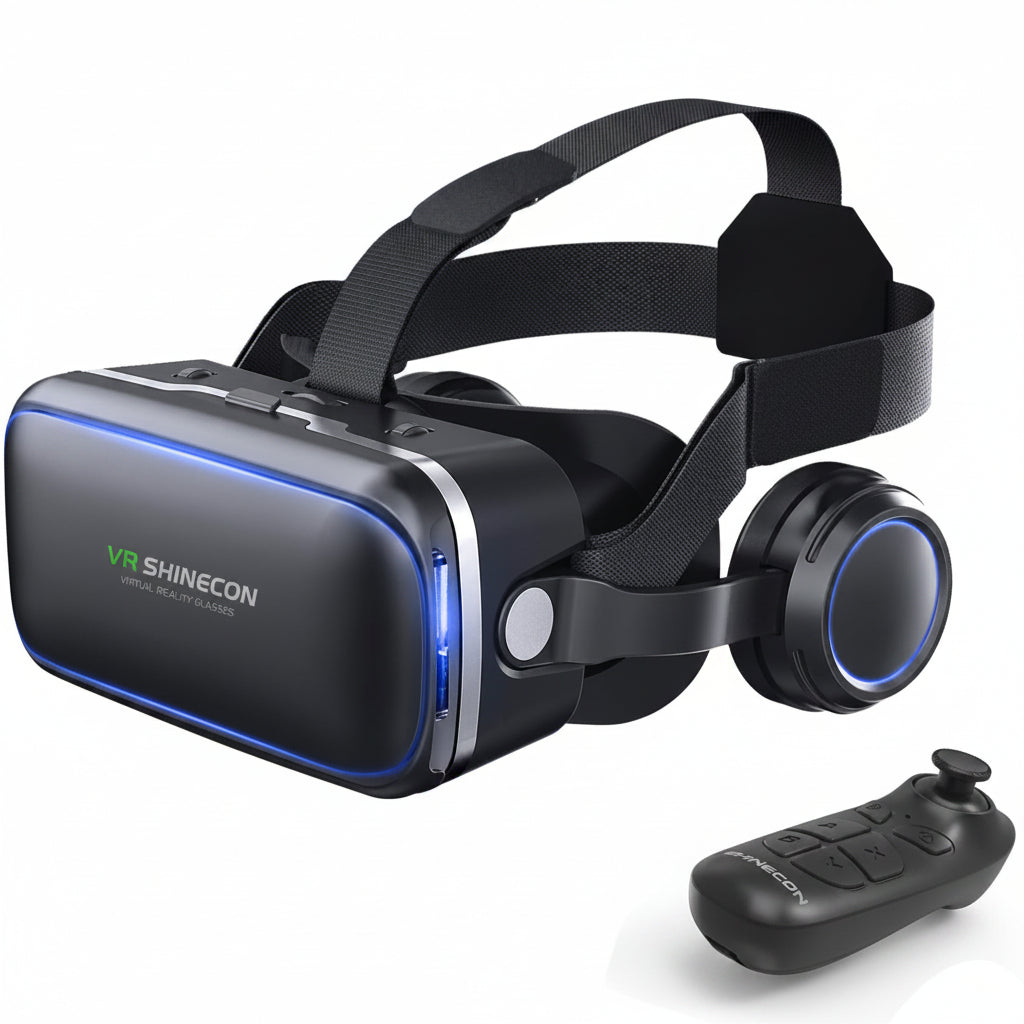 VR Headset for Iphone & Android Phone,3D VR Glasses for Tv,Movies & Video Games,Vr Headset with Remote Controller,Virtual Reality Headset for Iphone/Android Phone Compatible 4.7-6 Inch