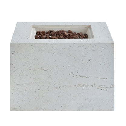 U_Style MGO Outdoor Square Fire Pit with Steel Burner