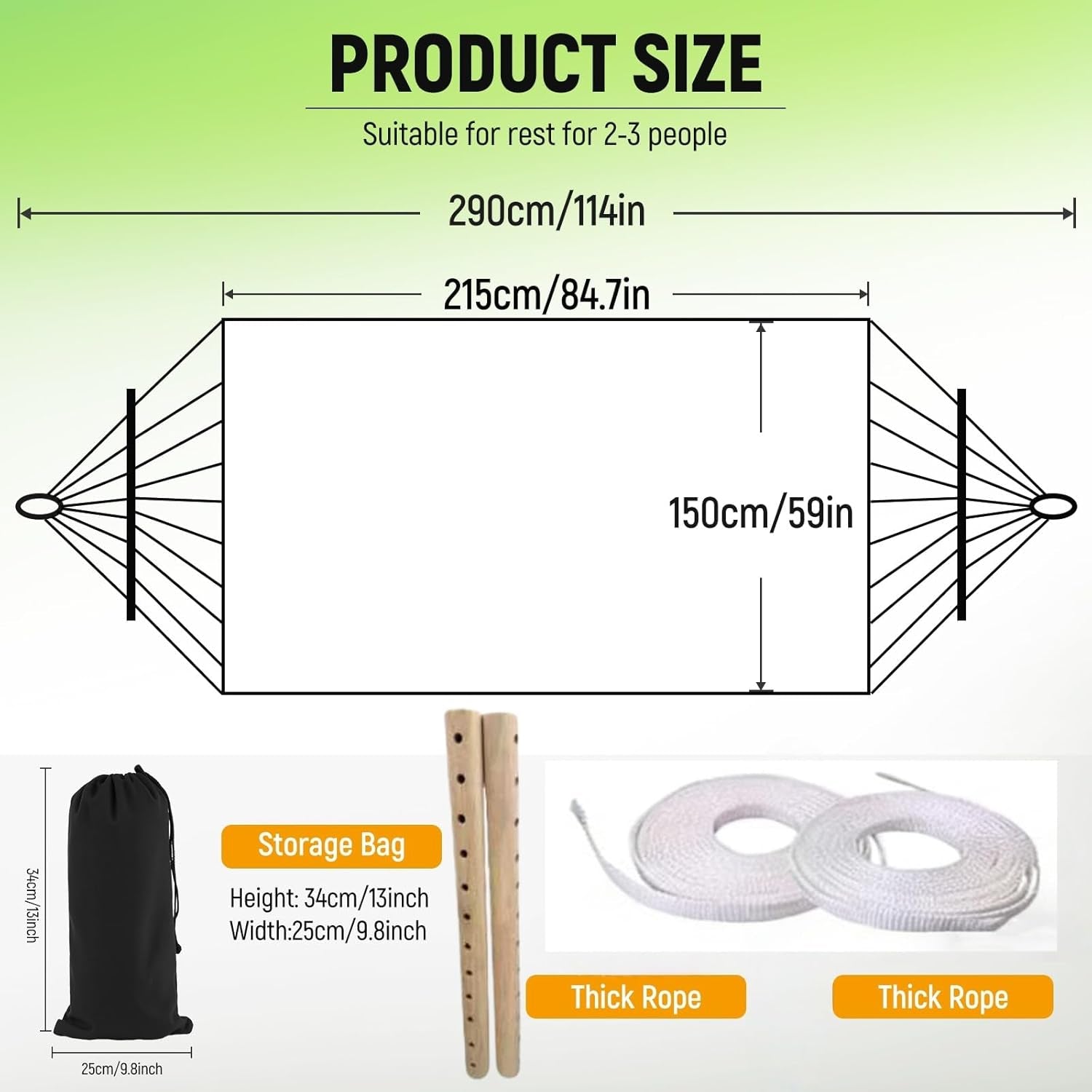 Portable Hammock,Bohemian Hammock,Rope Hammock,Suitable,Yard, Beach, Backyard,Garden (Gray, 79 * 39)