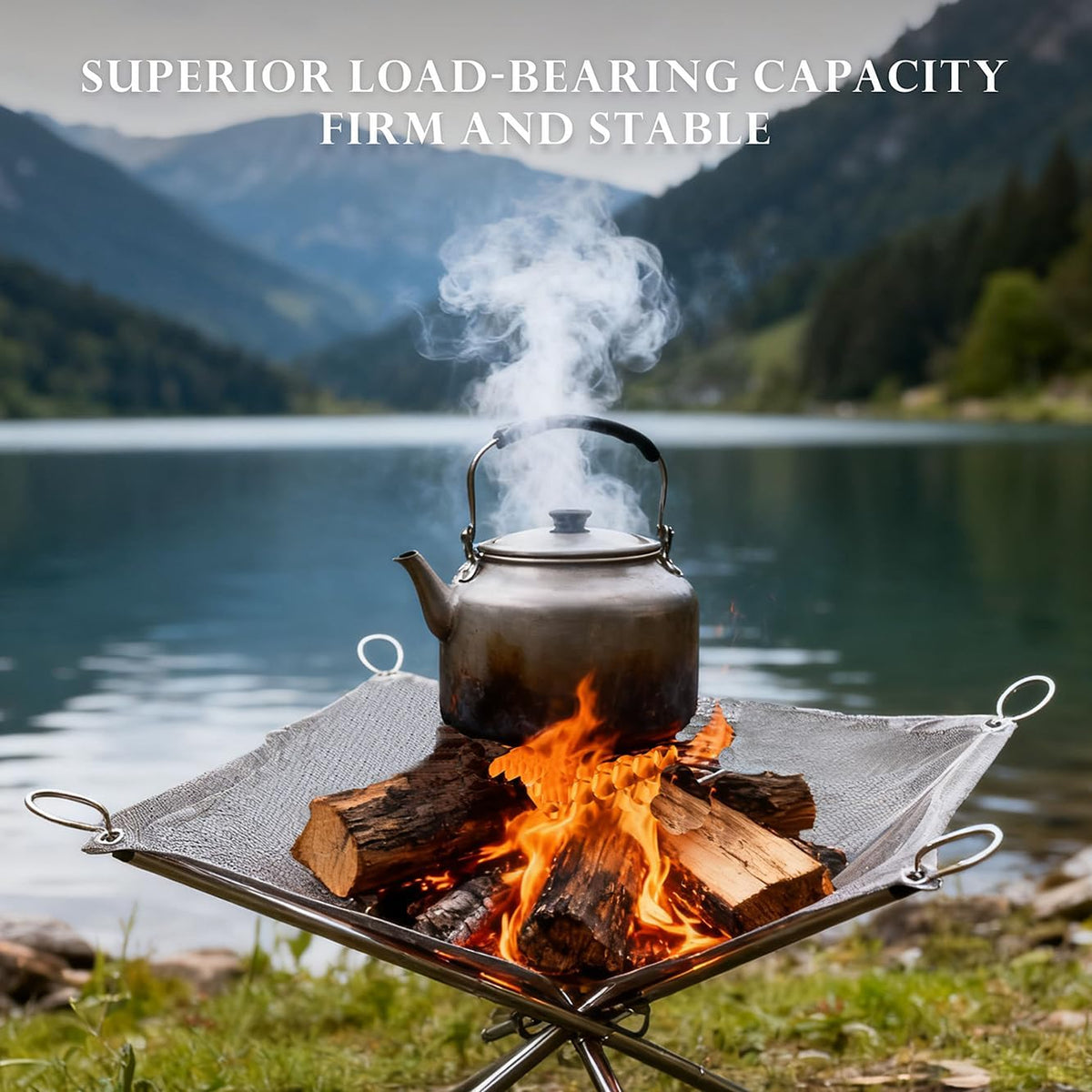 16 Inch Outdoor Portable Fire Pit outside Wood Burning Fire Pit for Camping