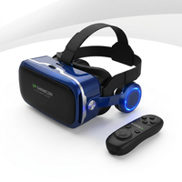 VR Headset with Remote Controller,Hd 3D VR Glasses Virtual Reality Headset for VR Games & 3D Movies, VR Headset for Iphone/Android Phone Compatible 4.7-6 Inch — Studio Shot