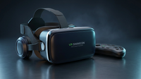 VR Headset with Remote Controller,Hd 3D VR Glasses Virtual Reality Headset for VR Games & 3D Movies, VR Headset for Iphone/Android Phone Compatible 4.7-6 Inch — Lifestyle
