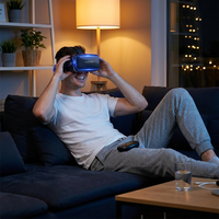 VR Headset with Remote Controller,Hd 3D VR Glasses Virtual Reality Headset for VR Games & 3D Movies, VR Headset for Iphone/Android Phone Compatible 4.7-6 Inch — Lifestyle