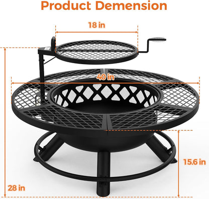 Fire Pit with Poker