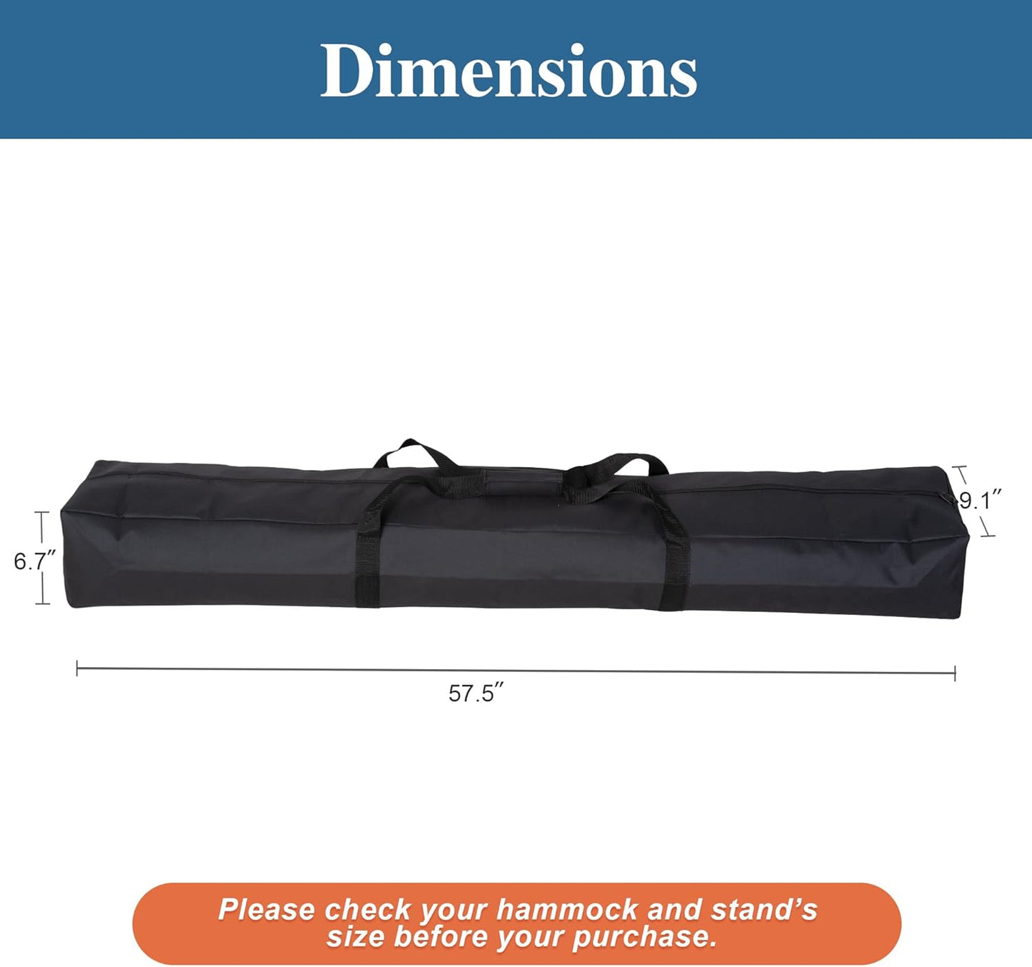 Double Outdoor Hammock with Stand and Heavy Duty Hammock Storage Bag, Extra Large Quilted Fabric Hammock Set