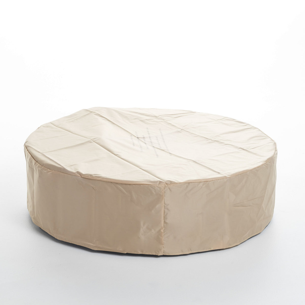 Outdoor Concrete Propane Fire Pit with 50,000 BTU - White