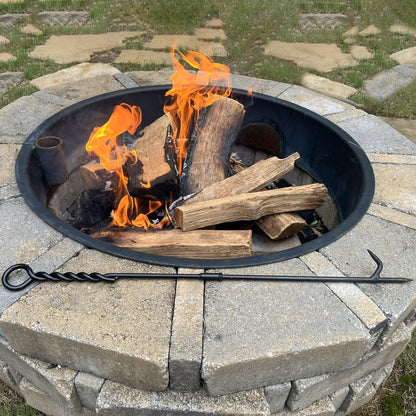 26 Inch Fireplace Poker for Fire Pit Outdoor Fireplace Tool Fire Pit Accessories